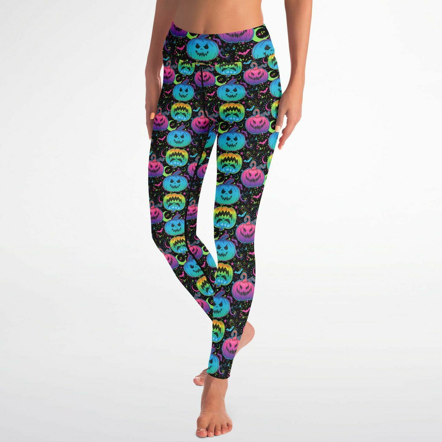 Petrifying Pumpkins High Waist Leggings
