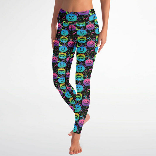 Petrifying Pumpkins High Waist Leggings