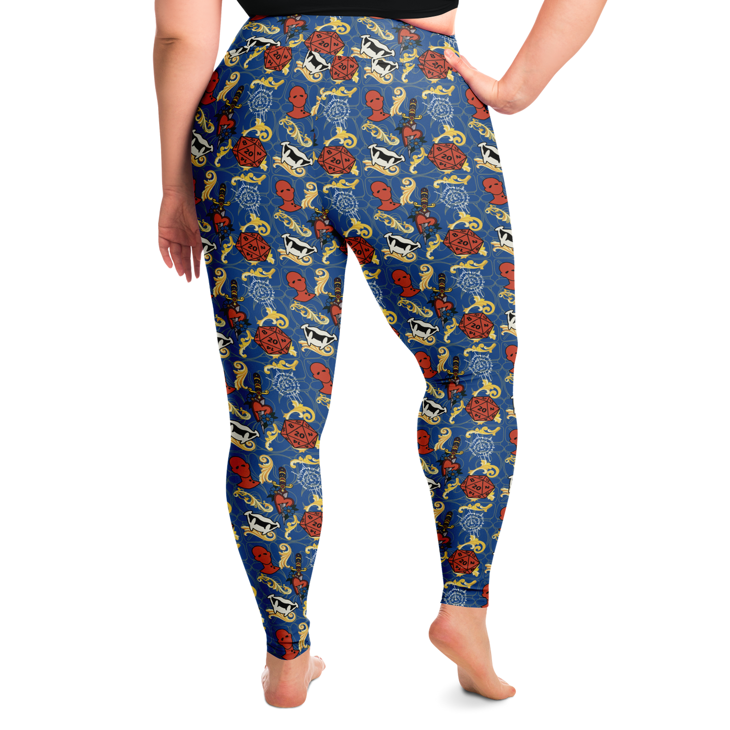 Dagger Happy Friend Plus Size Leggings