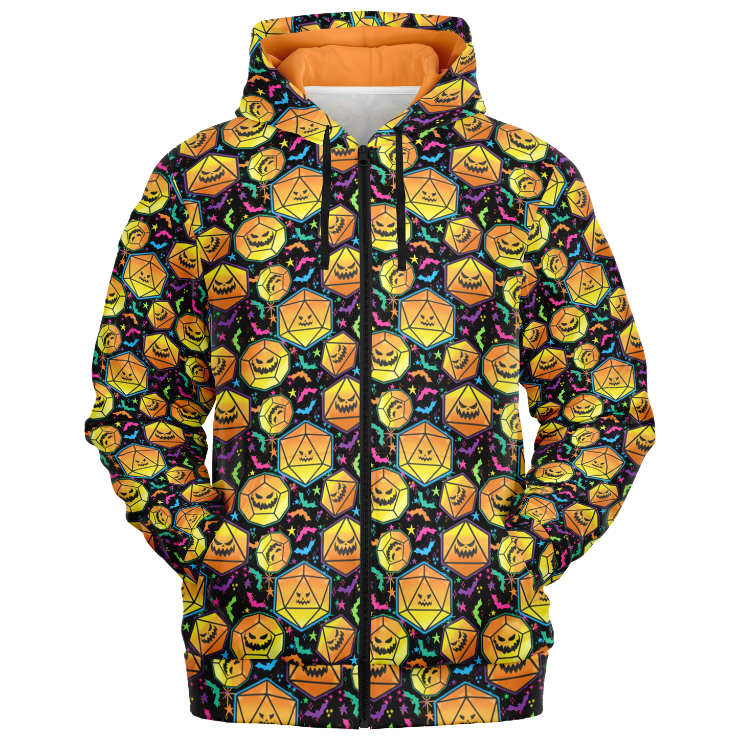 Pumpkin Dice Season Fashion Zip-Up Hoodie