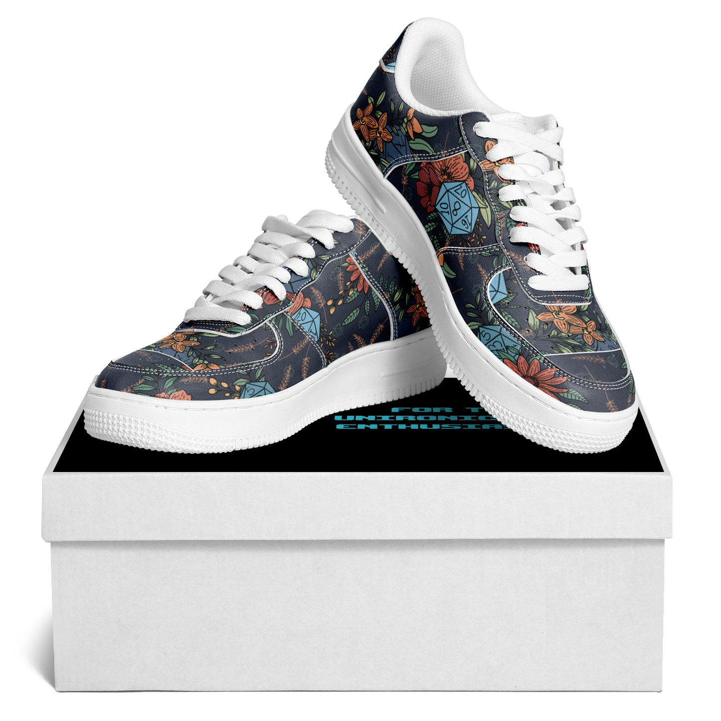 Floral D20 Low Top Shoes