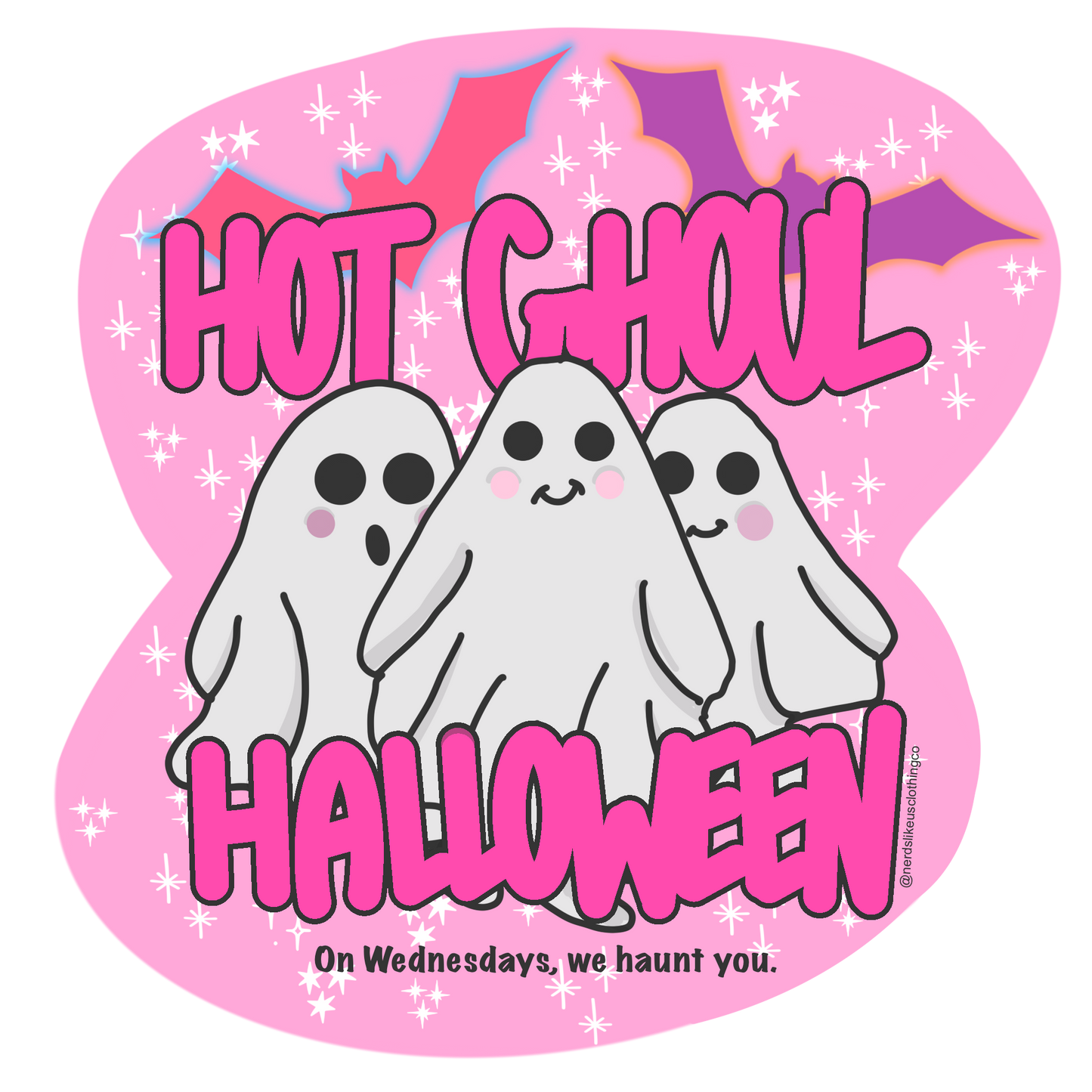 Hot Ghoul Halloween Sticker