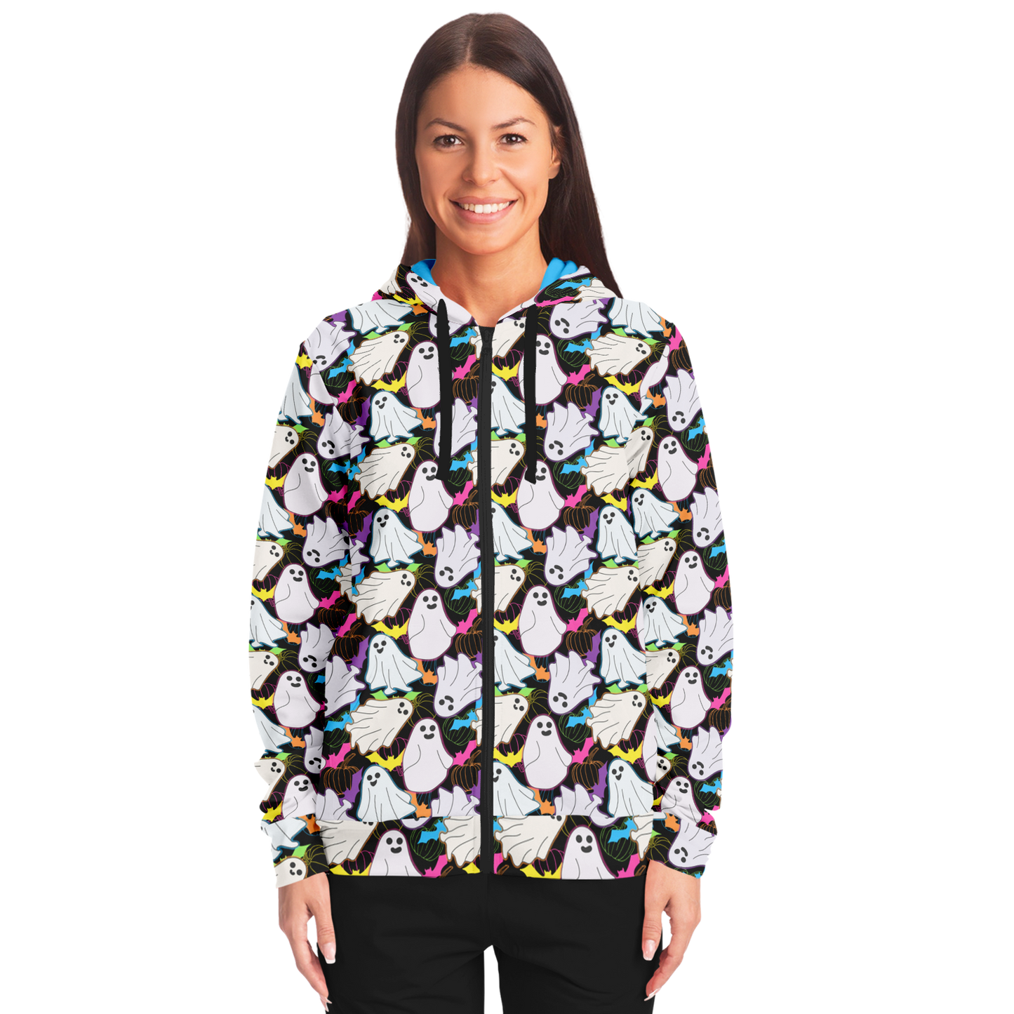 Silly Spectrals Fashion Zip-Up Hoodie