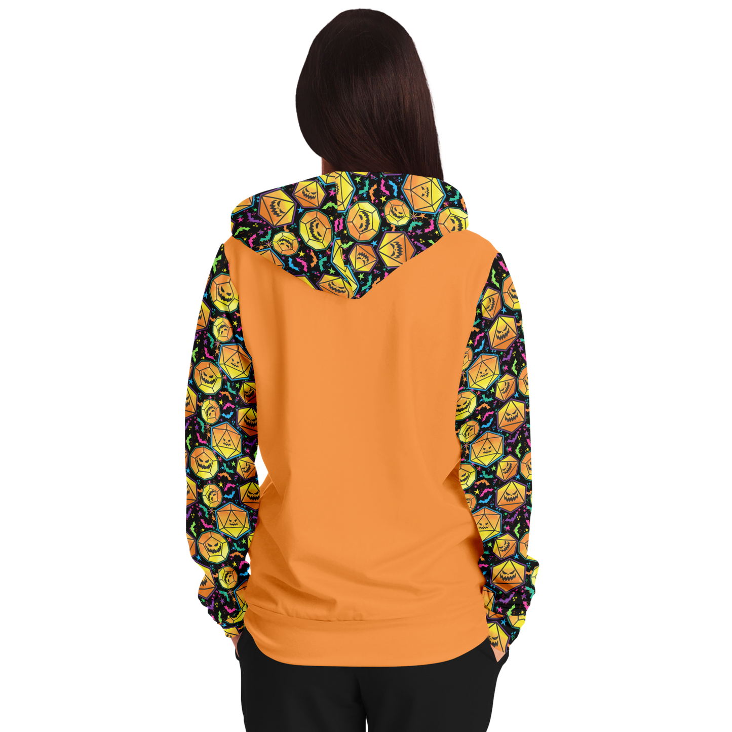 Pumpkin Dice Season Accents Fashion Zip-Up Hoodie