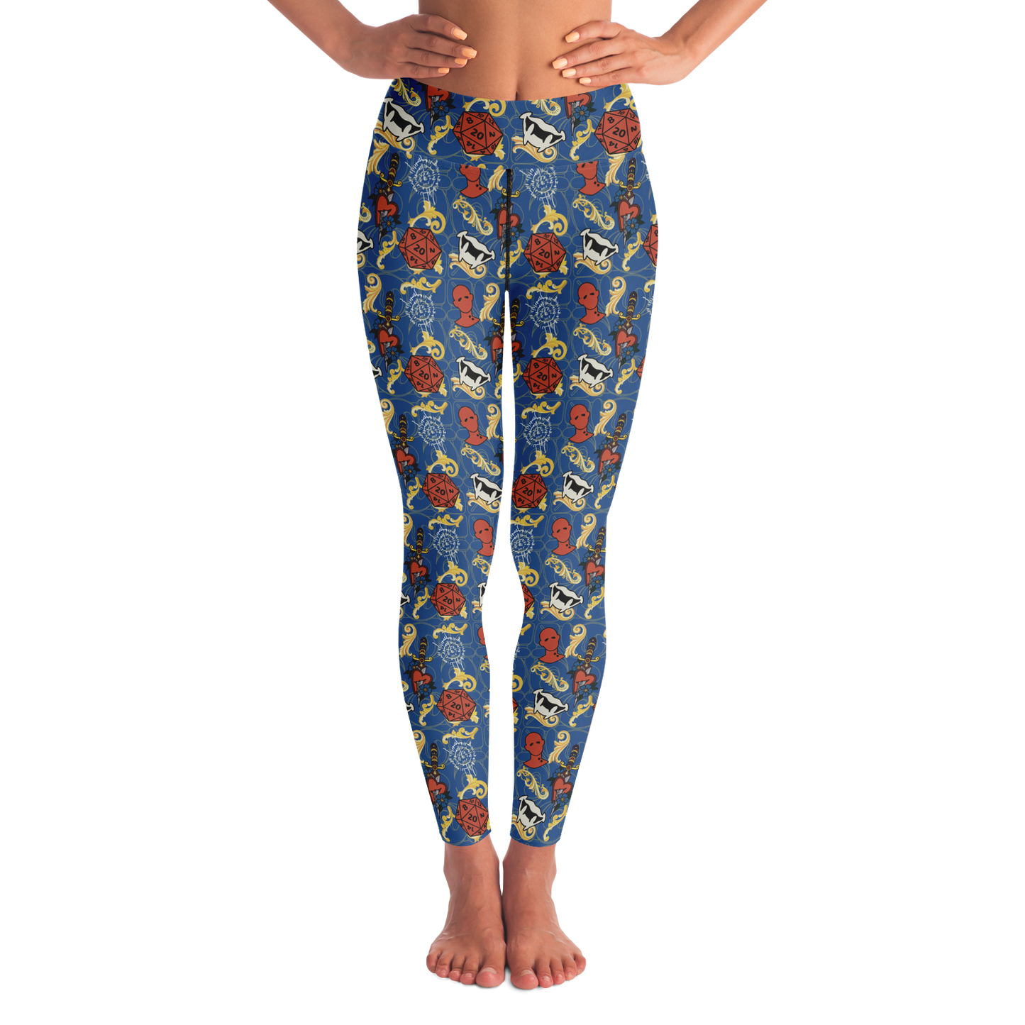 Dagger Happy Friend High Waist Leggings