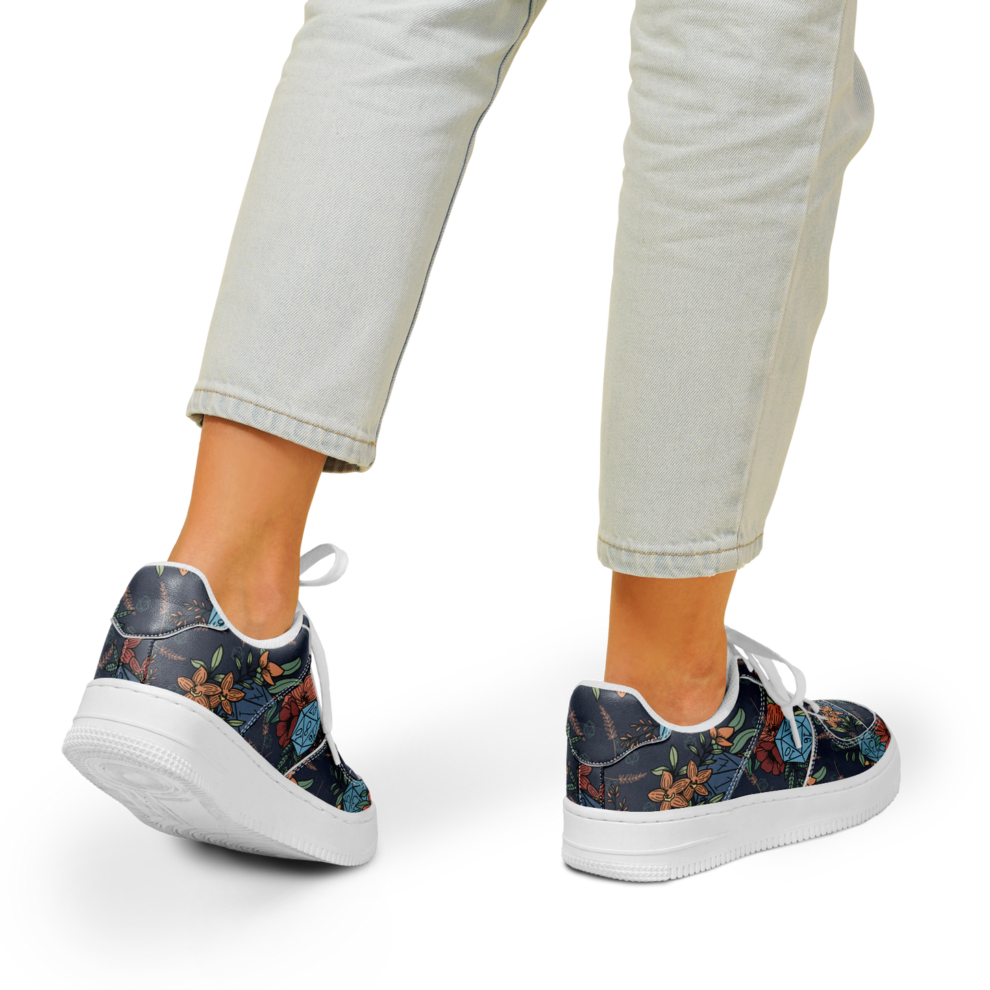 Floral D20 Low Top Shoes