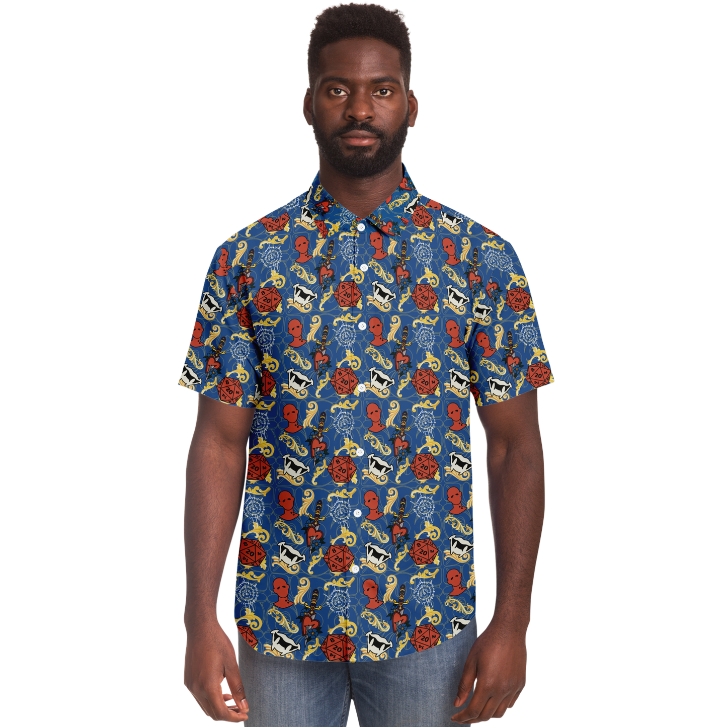 Dagger Happy Friend Button Down