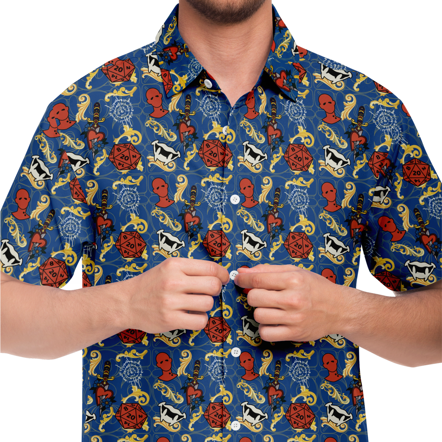 Dagger Happy Friend Button Down