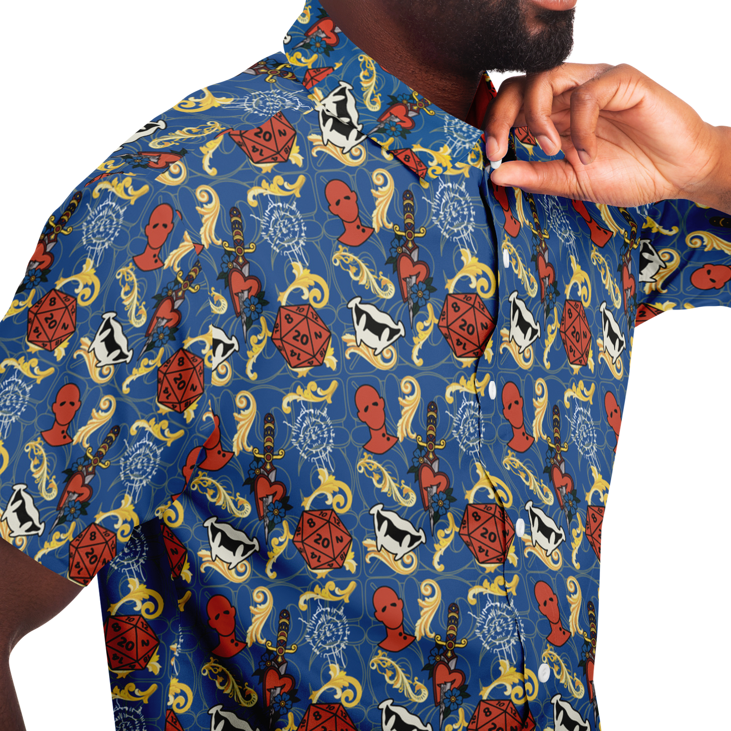 Dagger Happy Friend Button Down