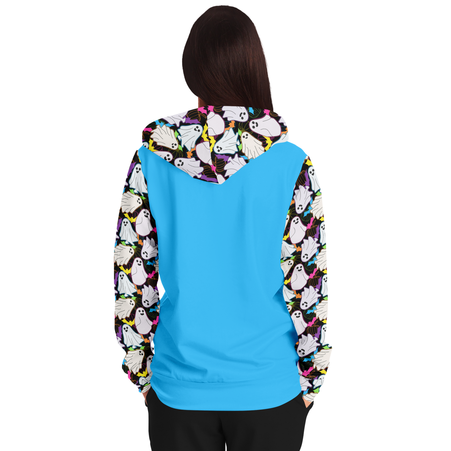 Silly Spectrals Accents Fashion Zip-Up Hoodie