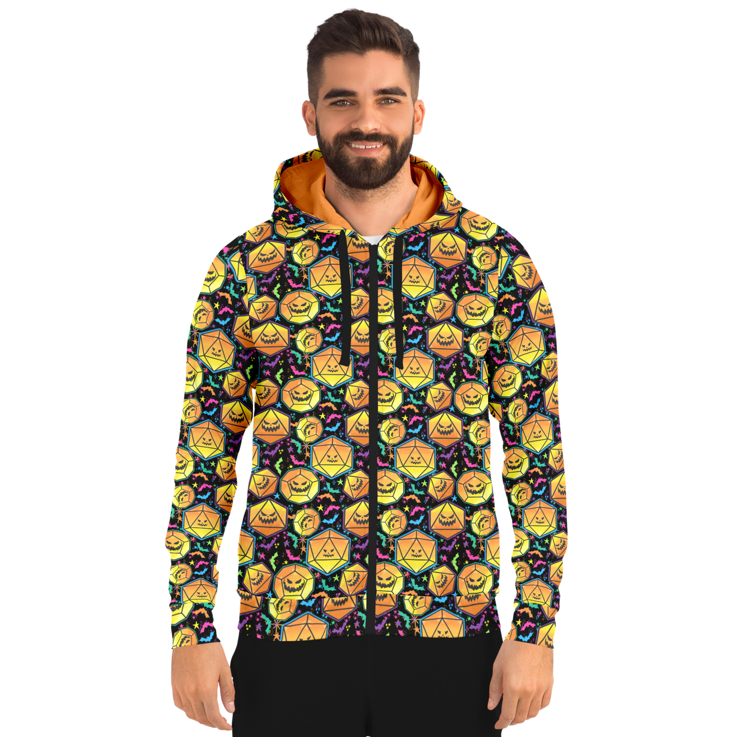 Pumpkin Dice Season Fashion Zip-Up Hoodie