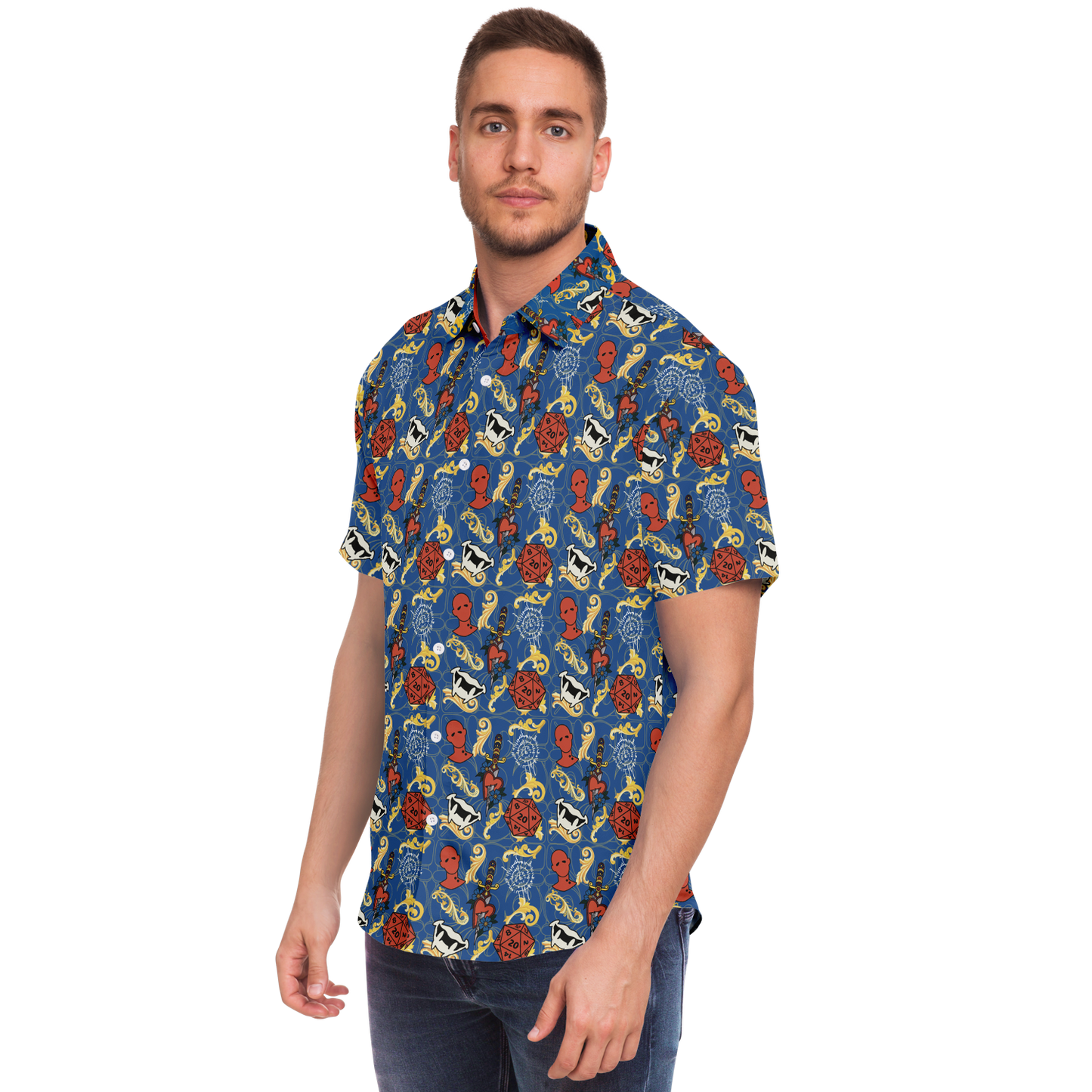 Dagger Happy Friend Button Down