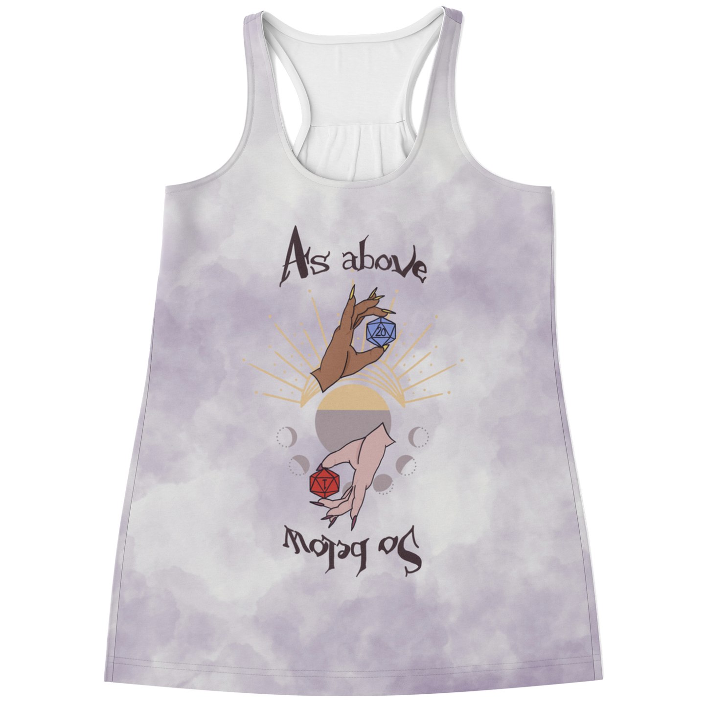 As Above, So Below Flowy Racerback Tank Top