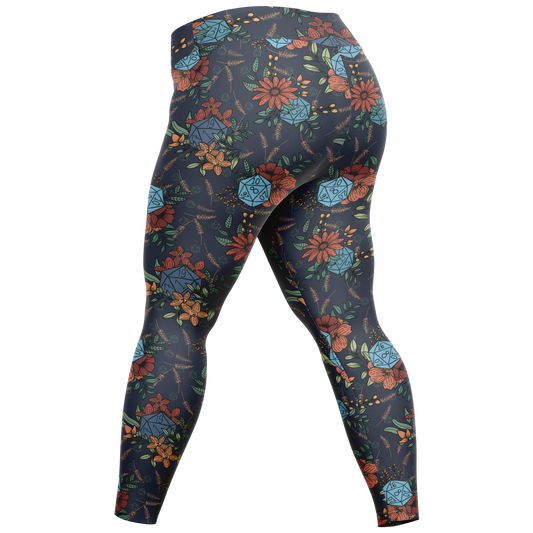 Floral D20 Plus Size Leggings