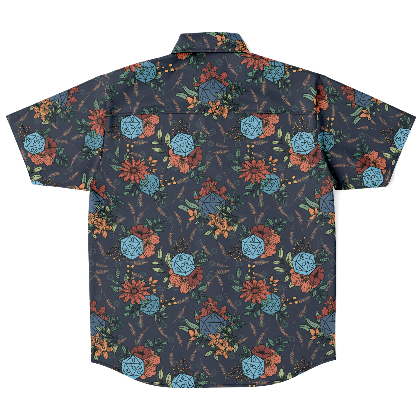 Floral D20 Button Down Shirt