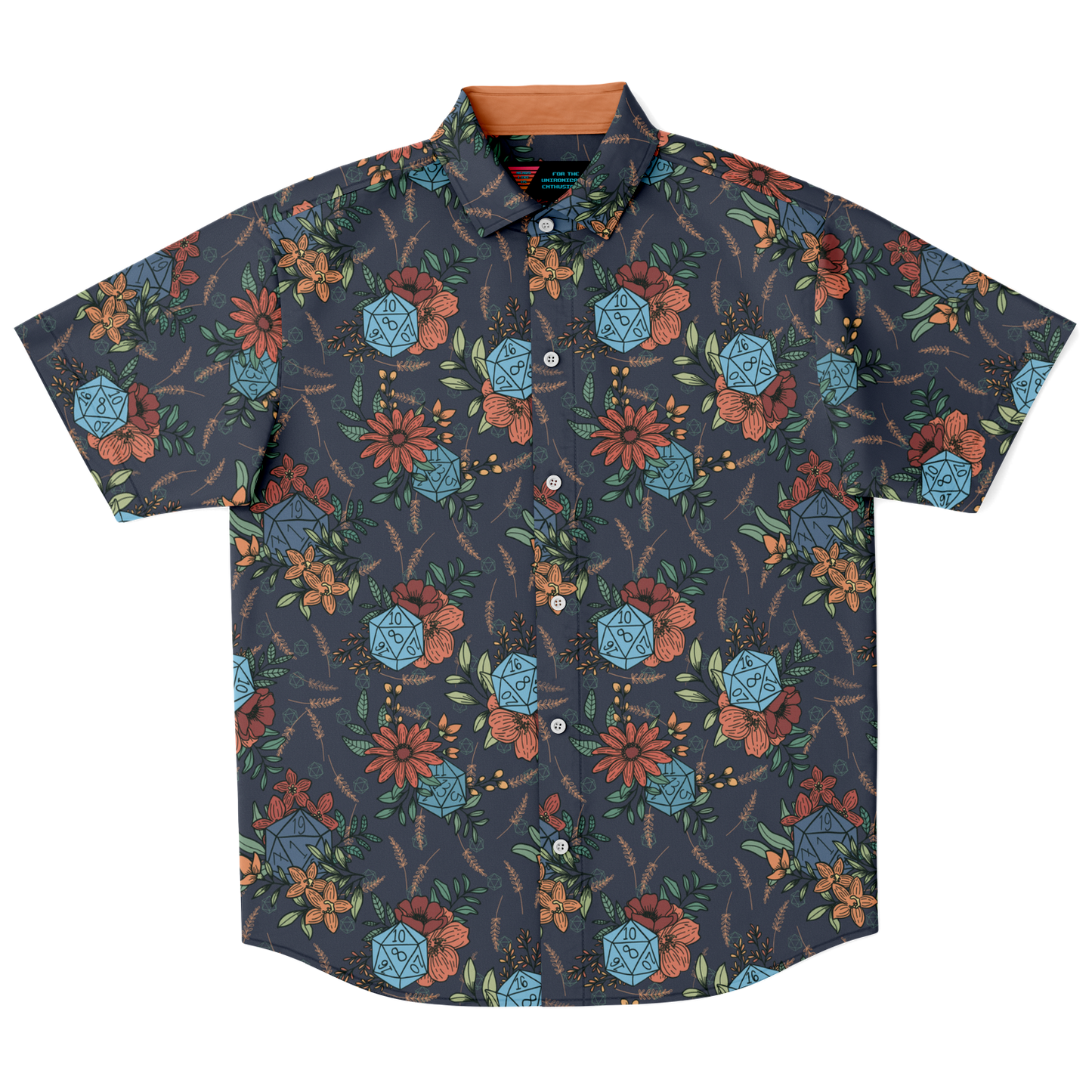 Floral D20 Button Down Shirt